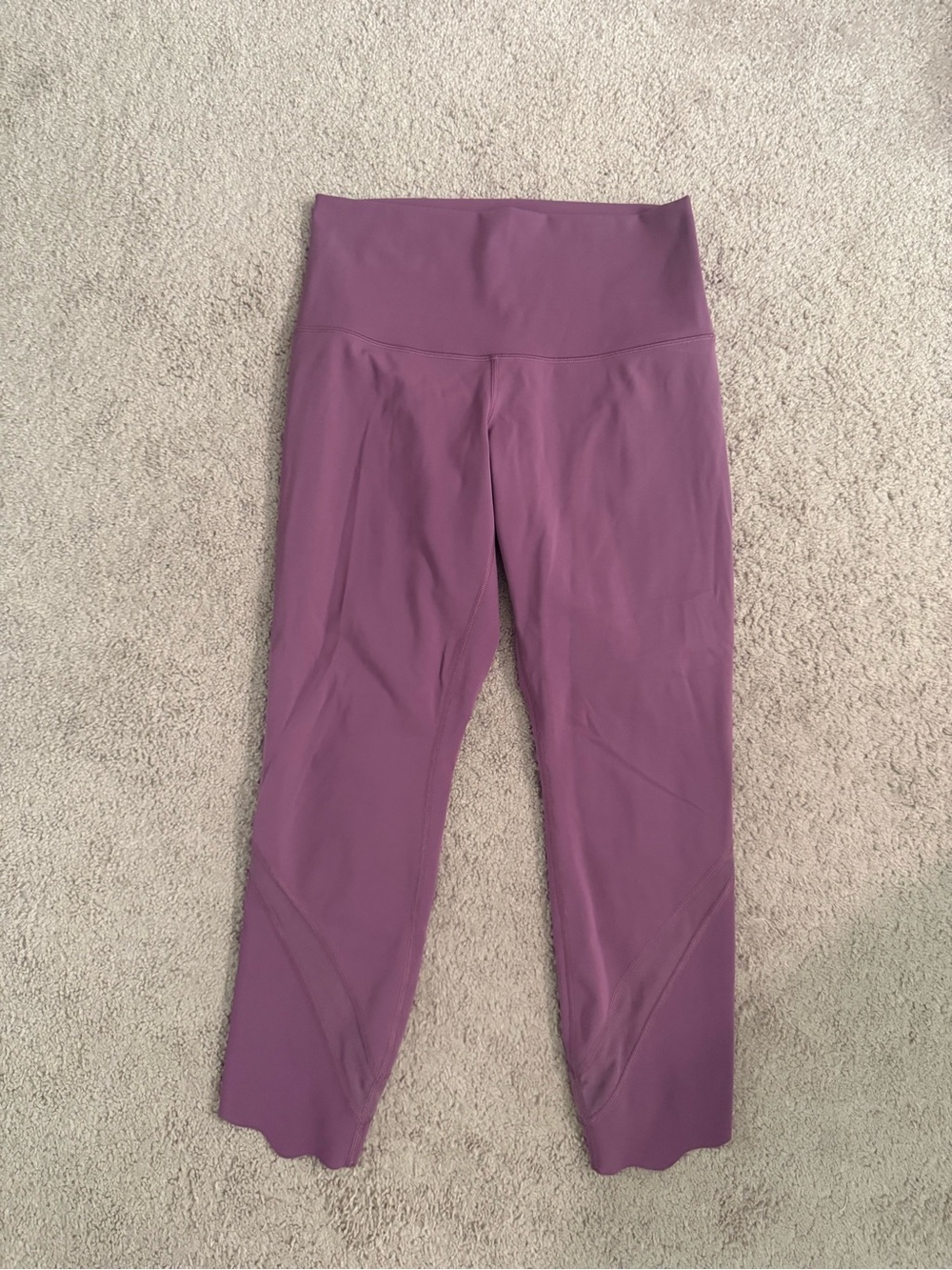 Lululemon Wunder Under High-Waist Scalloped Cropped Leggings